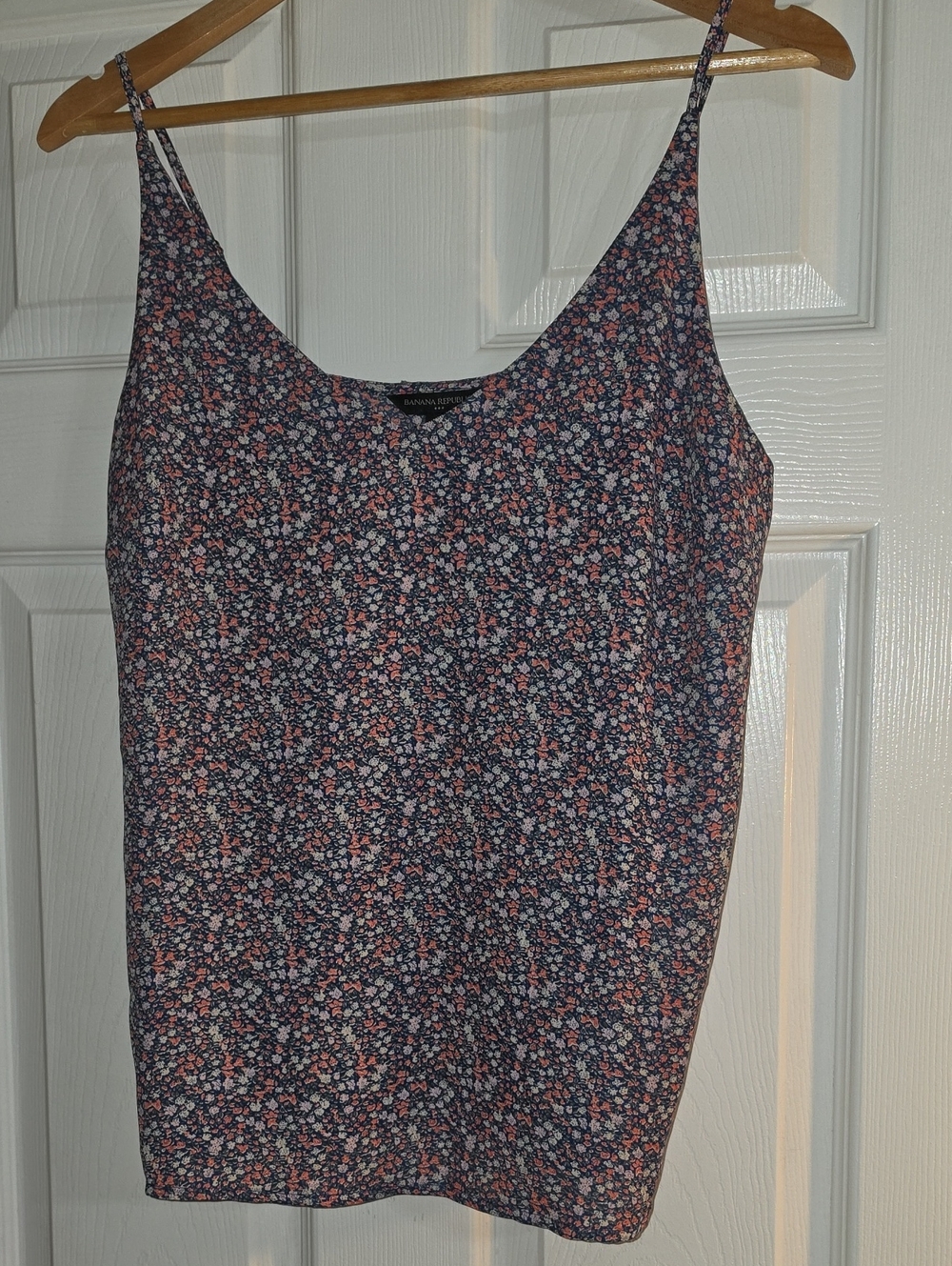 Banana Republic Navy Floral Spaghetti-Strap Camisole